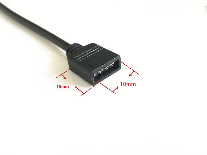 HUALAND 10pcs Black 0.3M 0.98ft 4 Color RGB Extension Cable LED Strip Connector Extension Cable Cord Wire 4 Pin LED Connector for SMD 5050 3528 2835 RGB LED Light Strip (10 PCS) - Image 4